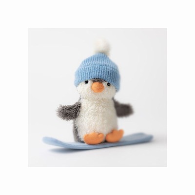 Jellycat Peanut Penguin Snowboarding UK | 70345HOUJ